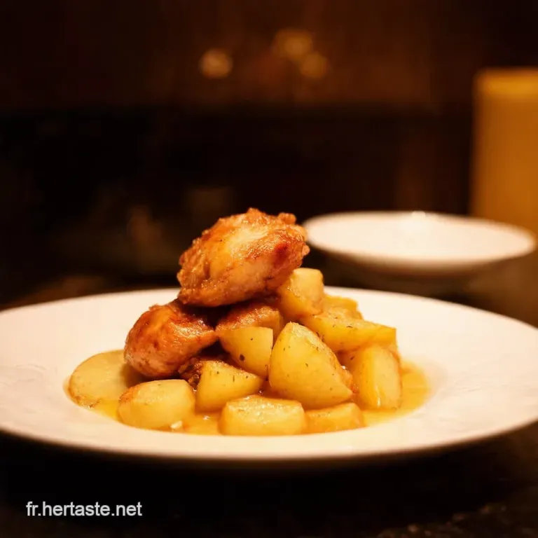 Pilons De Poulet Croustillants Et Pommes De Terre Dor&eacute;es Au Four presentation