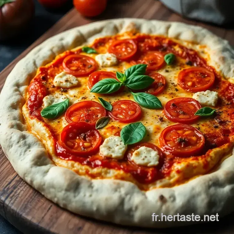 Pizza Sur Pierre: P&acirc;te &Agrave; Pizza Cuite Au Four &Agrave; Pierre presentation