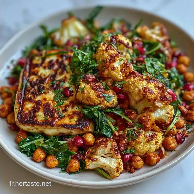 Halloumi R&ocirc;ti Au Chou-Fleur et Pois Chiches