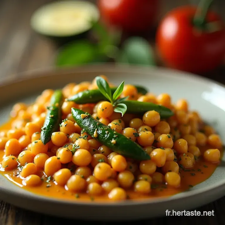 Le Soleil Dans Lassiette Pois Chiches Et Courgettes Mijot&eacute;s &Agrave; La Proven&ccedil;ale presentation