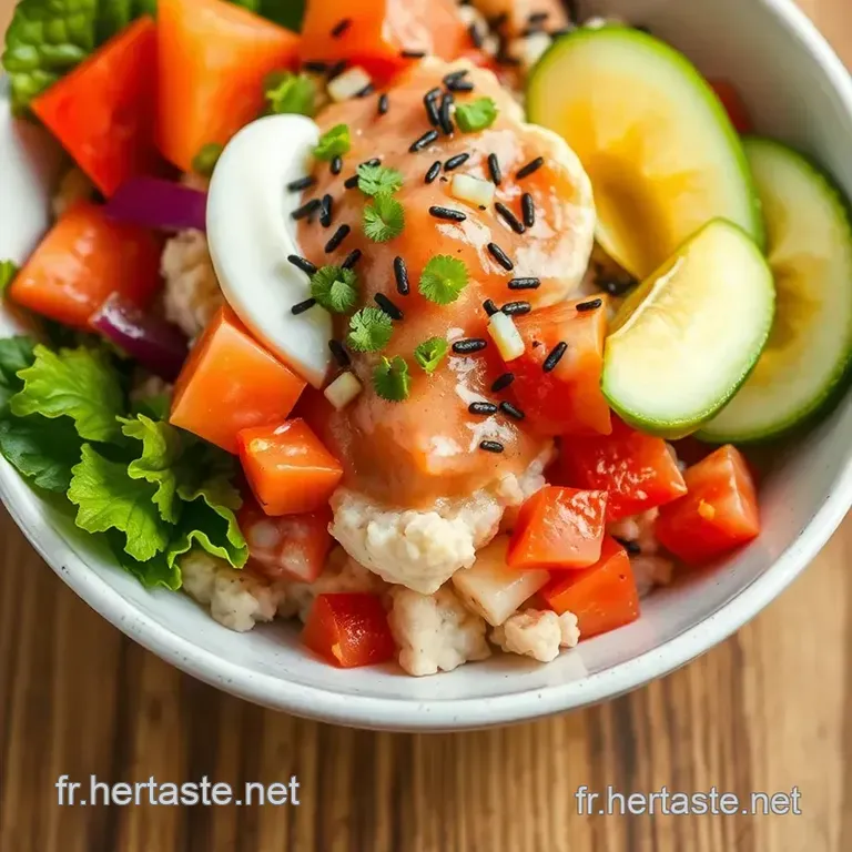 Pok&eacute; Bowl Paradis: Poisson Cru Riz Et Saveurs Exotiques presentation