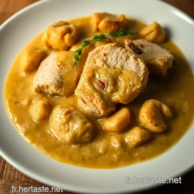 Poulet Au Beurre De Cacahu&egrave;te Savoureux presentation