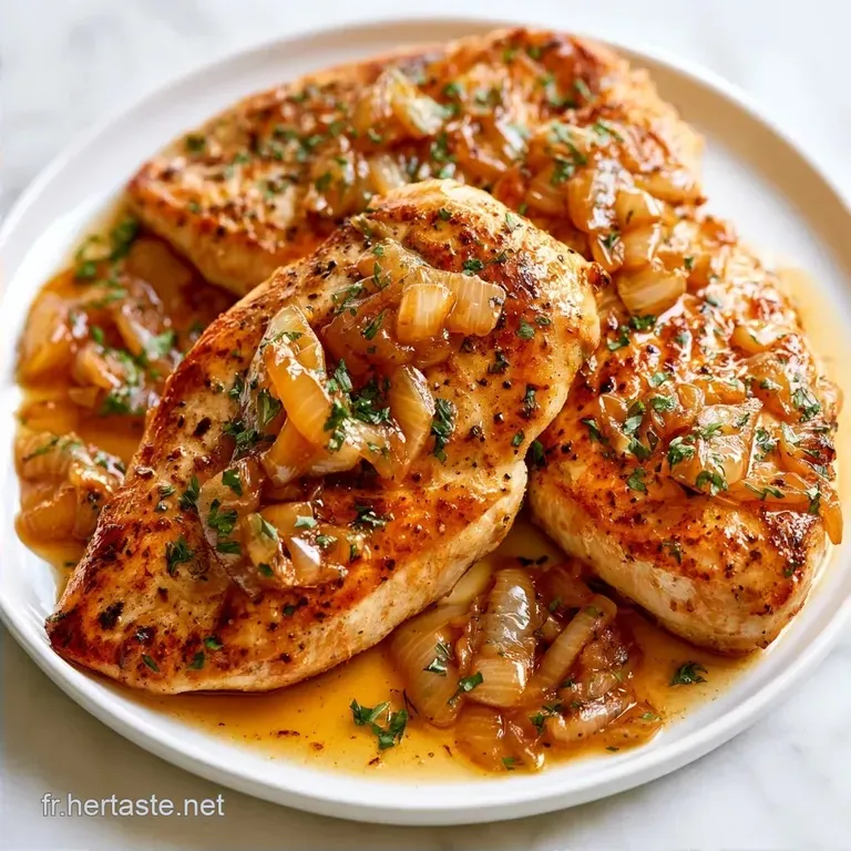 Poulet Aux Oignons Fondants au Four