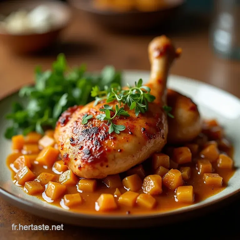 Poulet Cajun Cr&eacute;meux Et Riz presentation