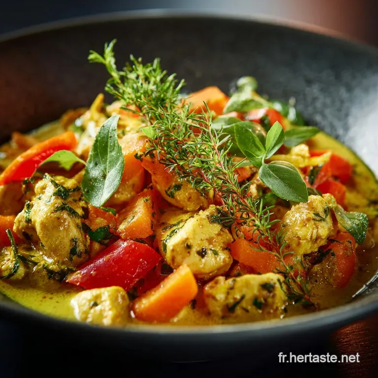 Poulet aux L&eacute;gumes et au Curry Express : la douceur du Madras en 45 min