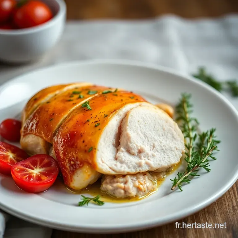 Poulet R&ocirc;ti Au Four: La Perfection Simplicit&eacute; presentation