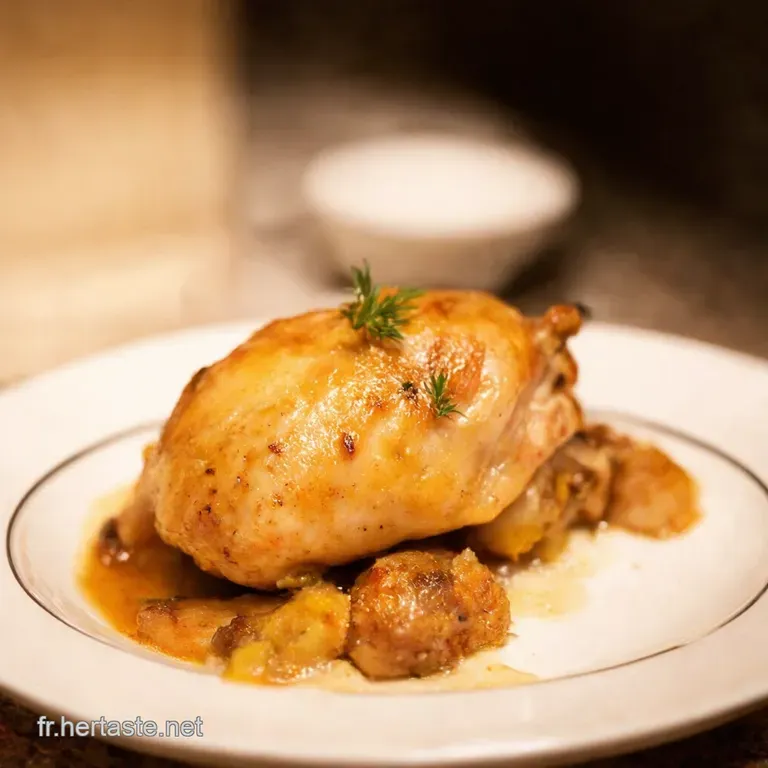 Poulet R&ocirc;ti Parfait Juteux Et Croustillant presentation