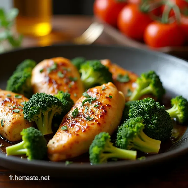 Poulet Saut&eacute; Au Brocoli Express presentation