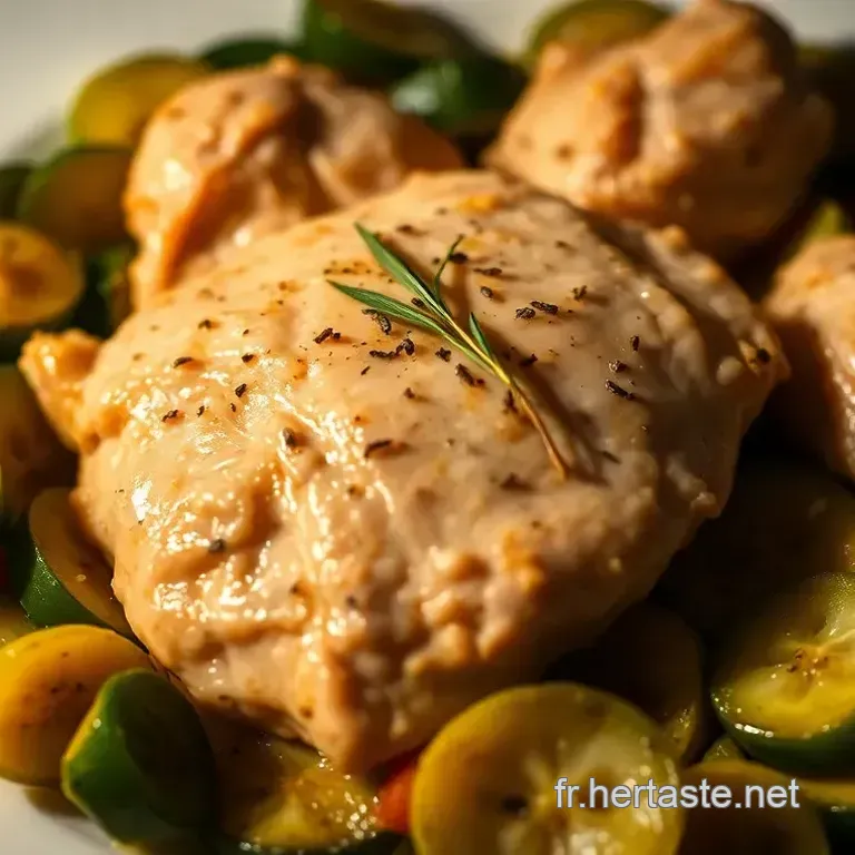 Poulet tendre aux courgettes saut&eacute;es &agrave; la proven&ccedil;ale