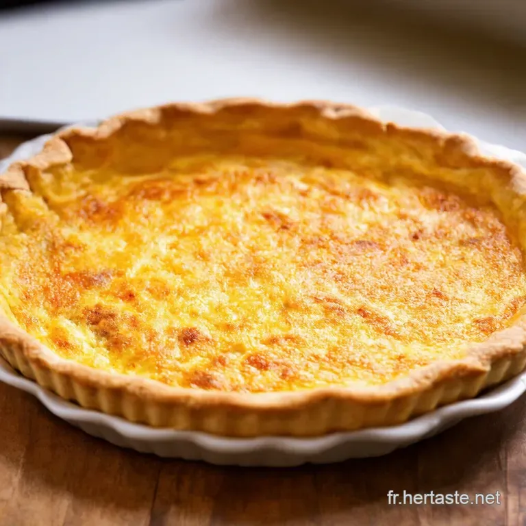 Quiche Lorraine Maison La V&eacute;ritable Recette presentation