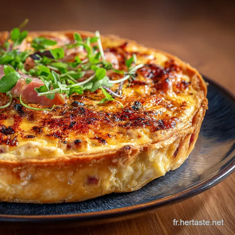 Le Secret Des Lorrains Press&eacute;s Quiche Lorraine Sans P&acirc;te Cr&eacute;m&eacute;e Et Infaillible presentation