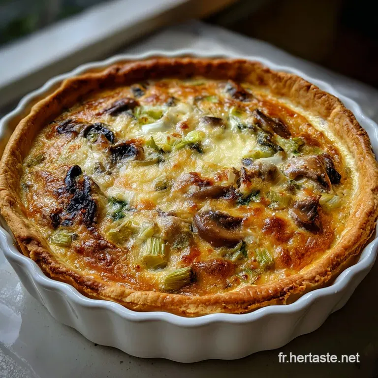Quiche Poireaux Champignons Notre Recette Terroir Facile