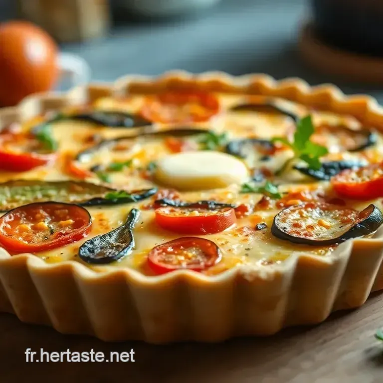 Quiche Ratatouille : Le mariage parfait du jardin fran&ccedil;ais