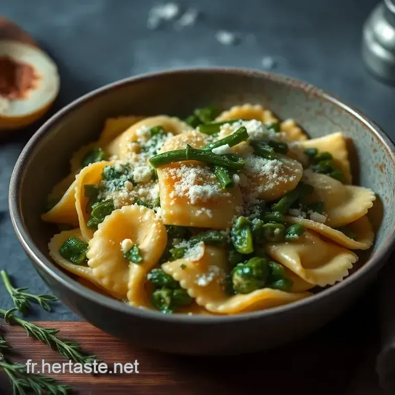 Ravioles Farcies d &Eacute;pinards et de Ricotta Sauce Cr&egrave;me &agrave; l Ail