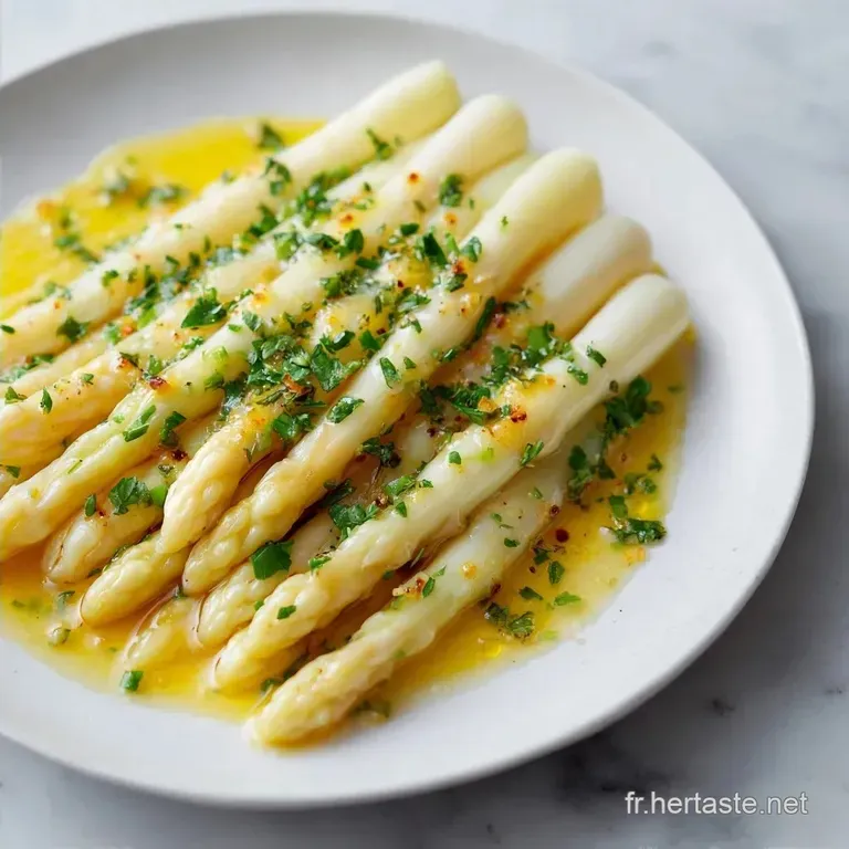 Asperge Blanche Chaude: Beurre Citronn&eacute;