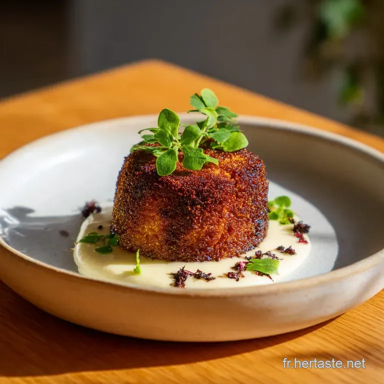 Perfectly arranged spring rolls on a white plate, garnished with fresh herbs and accompanied by a small bowl of vibrant di...