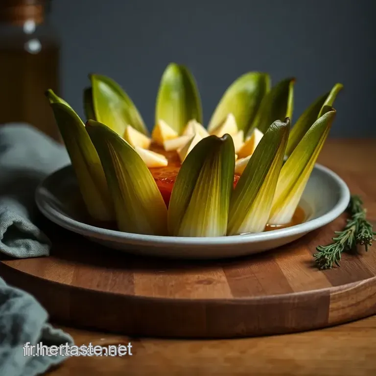 Recette Tatin D&rsquo;endives Caram&eacute;lis&eacute;es Au Fromage De Ch&egrave;vre presentation