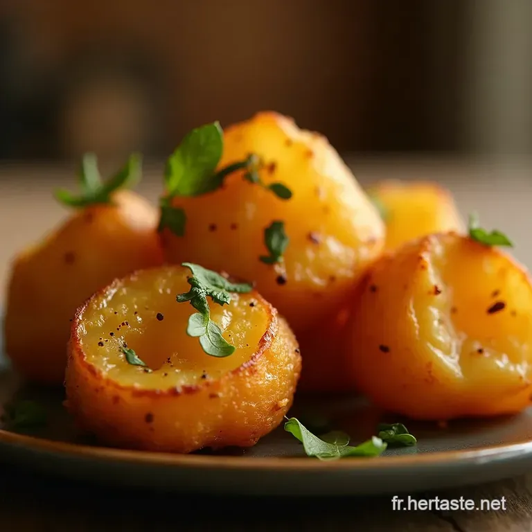 Air Fryer Les Pommes De Terre Rissol&eacute;es Maison Croustillantes &Agrave; Lext&eacute;rieur Fondantes &Agrave; Lint&eacute;rieur presentation