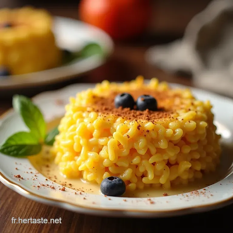 Riz Au Lait Cr&egrave;meux &Agrave; La Vanille presentation