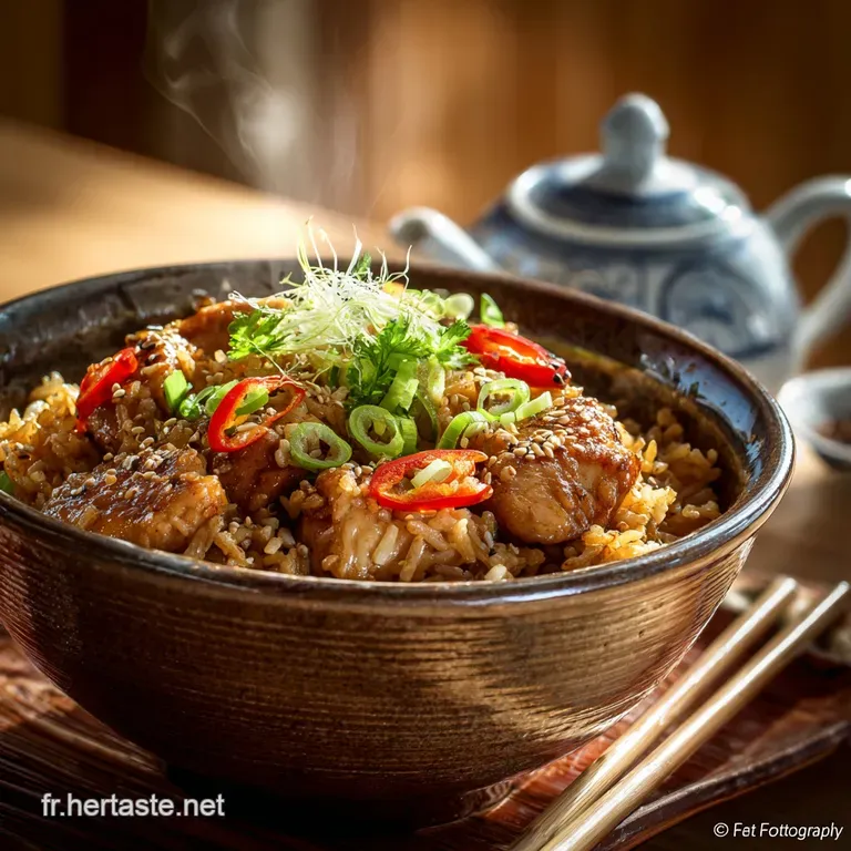 Riz Frit Au Poulet Classique Le Secret Dun Riz Bien Sec Et Parfait presentation