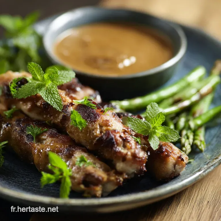 Rouleau De Printemps Sauce Cacahu&egrave;te Fra&icirc;cheur Et Sauce Satay Maison presentation