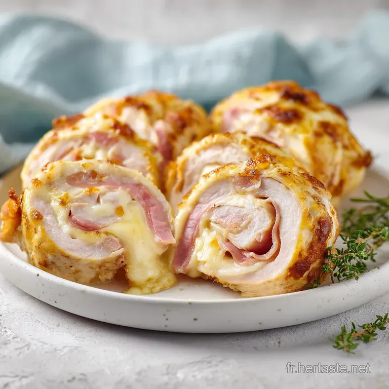 Roul&eacute;s de Poulet Cordon Bleu Maison: Croustillants