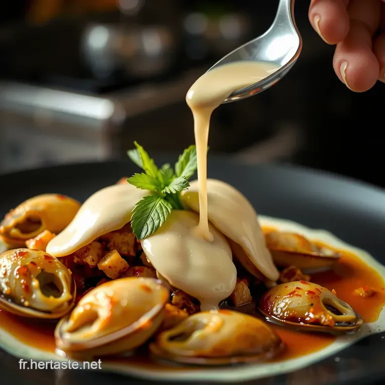 Noix De Saintjacques Po&ecirc;l&eacute;es &Agrave; La Perfection L&eacute;l&eacute;gance Du Beurre Blanc Express presentation