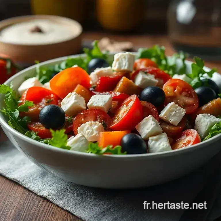 Salade Compos&eacute;e M&eacute;diterran&eacute;enne en Couleurs