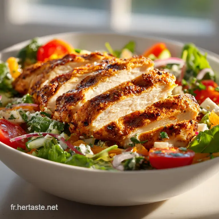 Id&eacute;e Savoureuse de Salade Compos&eacute;e au Poulet