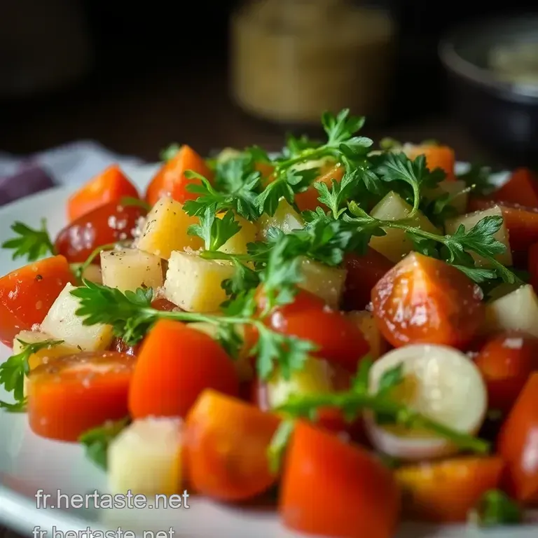 Salade D &eacute;peautre Au Thon Tomates Et Roquette presentation