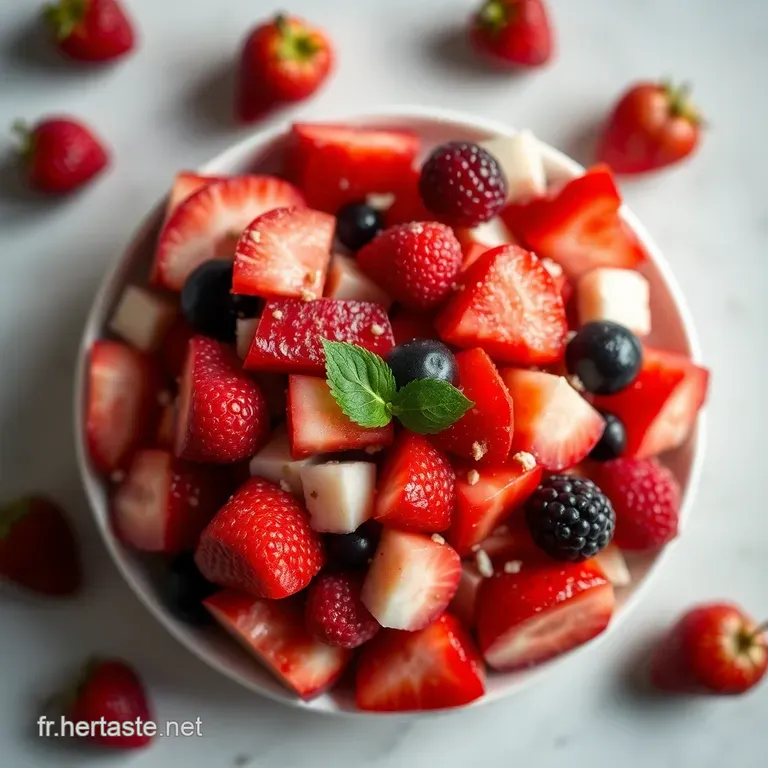 Salade de Fruits Rouges d &Eacute;t&eacute;: Fra&icirc;cheur &agrave; la Fran&ccedil;aise