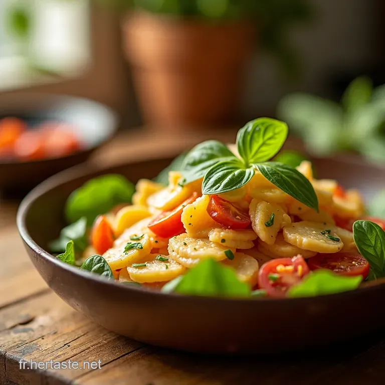 Salade De P&acirc;tes Estivale Aux L&eacute;gumes Croquants presentation