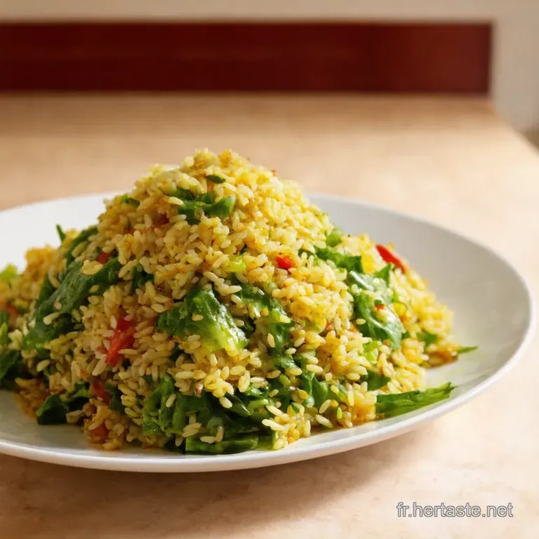 Salade De Riz Compos&eacute;e presentation