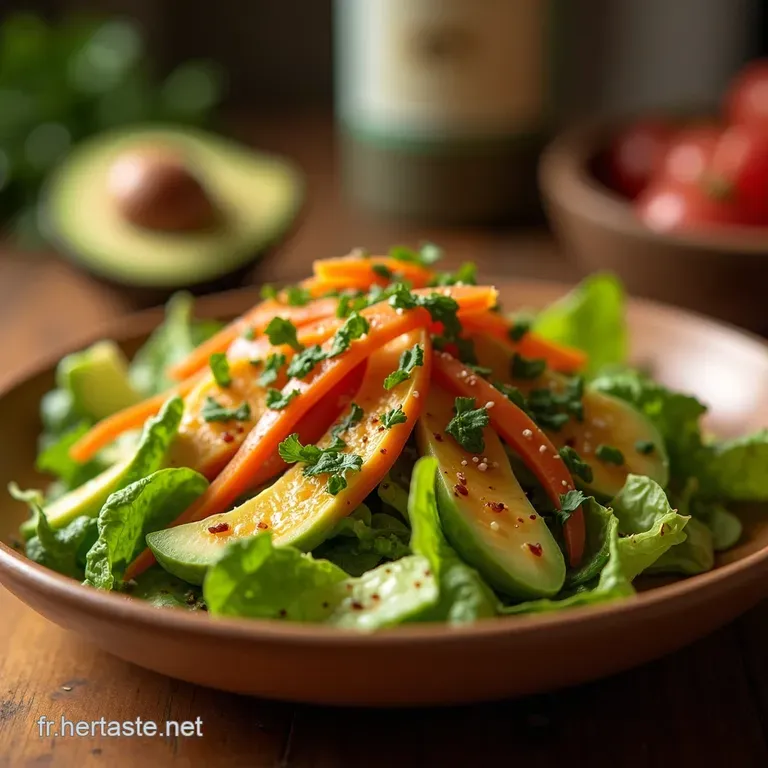 Salade Exotique Avocatmangue presentation