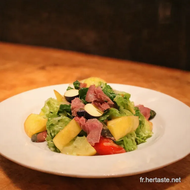 Salade Ni&ccedil;oise Du Pauvre Pommes De Terre Et Thon presentation