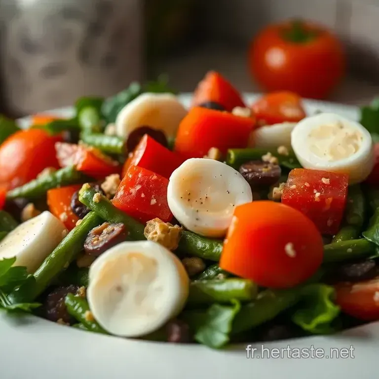 Salade Ni&ccedil;oise : L&rsquo;Essence de la M&eacute;diterran&eacute;e dans une Assiette
