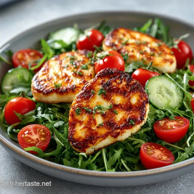 Salade Ti&egrave;de De Halloumi Grill&eacute; &agrave; la Roquette
