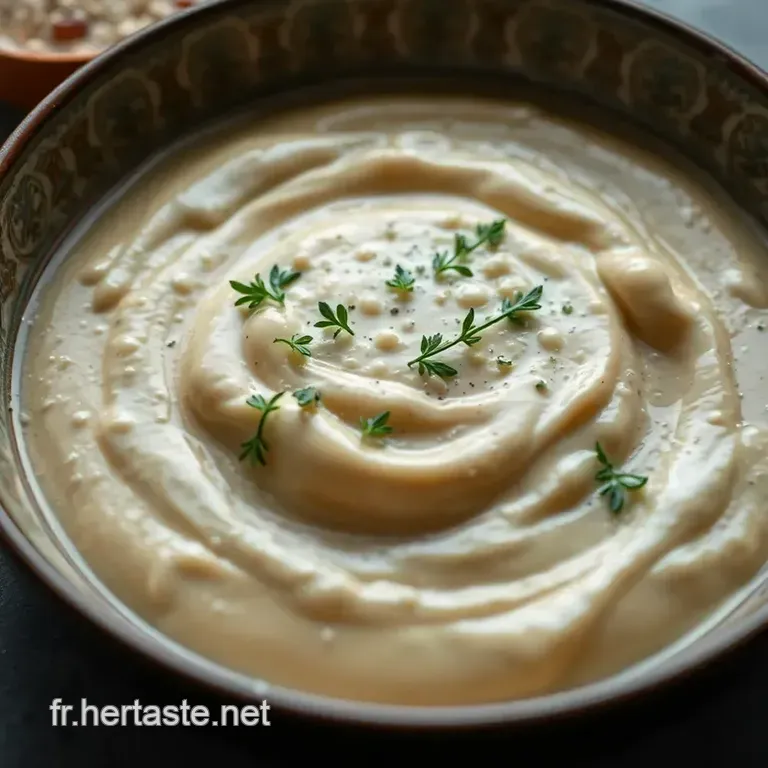 Sauce Cr&egrave;me D&eacute;licieuse De Vente presentation