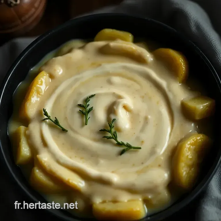 Sauce Onctueuse Aux Fines Herbes Pour Pommes De Terre Au Four presentation