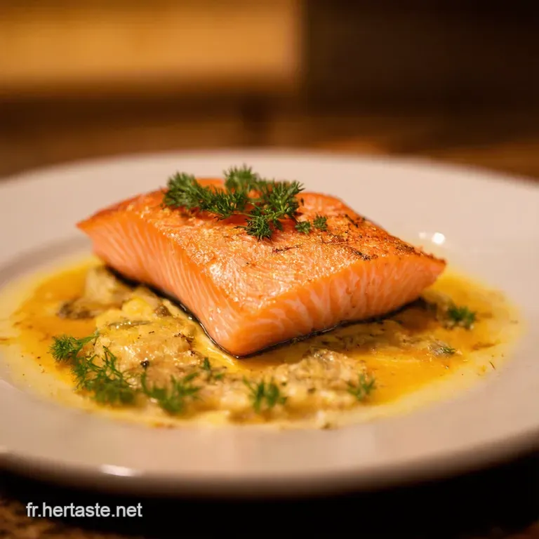 Saumon &Agrave; La Po&ecirc;le Parfait Le Secret Dune Cuisson Croustillante presentation