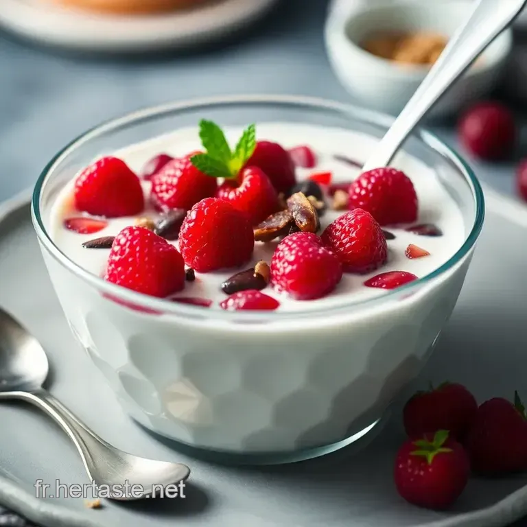 Skyr Parfait Aux Fruits Rouges Et Noix Croquantes presentation