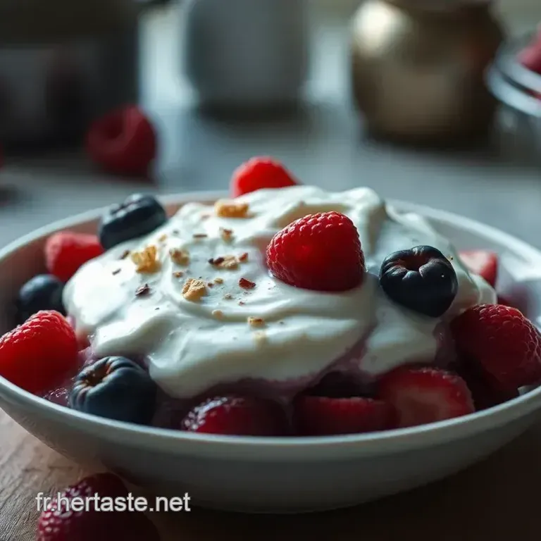 Skyr Parfait aux Fruits Rouges et Noix Croquantes