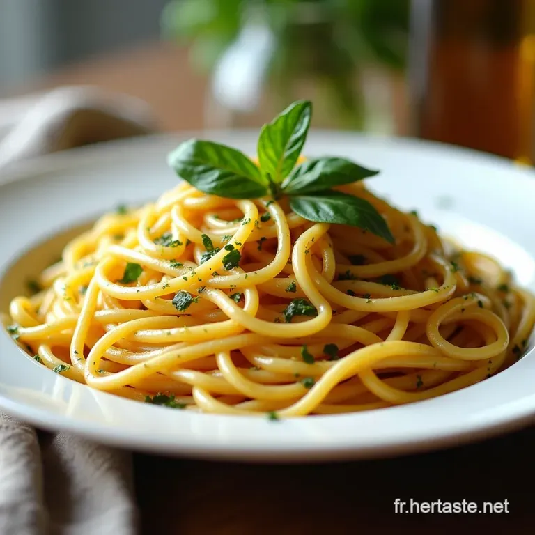 Spaghetti Aglio e Olio with Lemon Chili