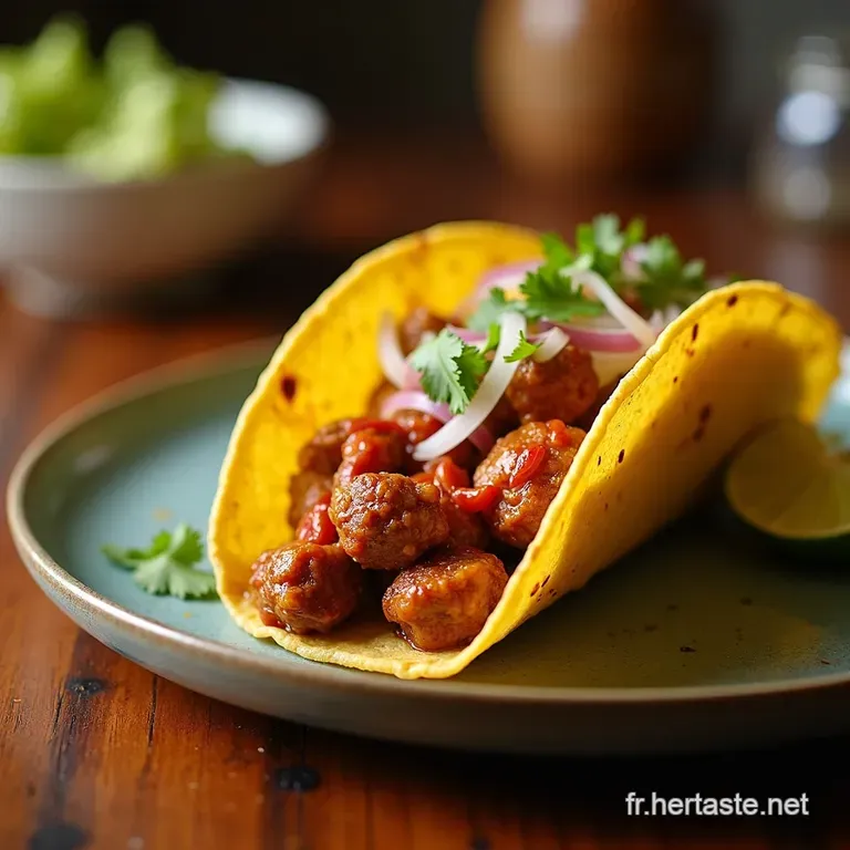 Tacos Au Poulet Chipotle Express presentation