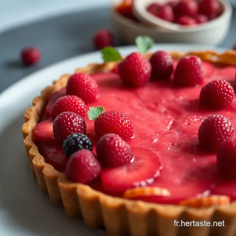 Tarte &Agrave; La Rhubarbe: Saveur D antan presentation