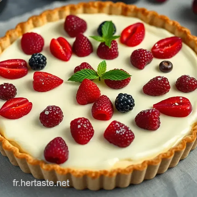 Tarte au Fromage Blanc et Fruits Rouges