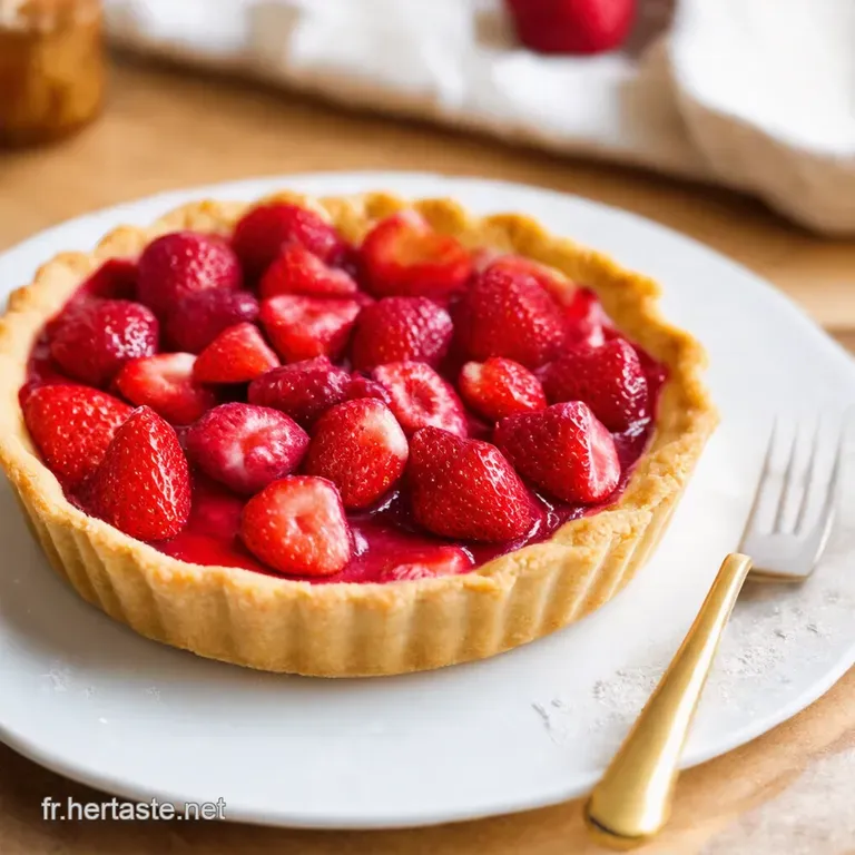 Tarte Aux Fraises &Eacute;l&eacute;gante La Quintessence Du Printemps presentation