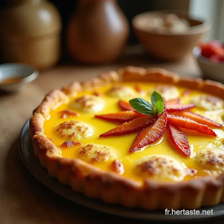 La Tarte Soleil Des Blettes Croustillante Cr&eacute;meuse Et Pleine De Fra&icirc;cheur presentation