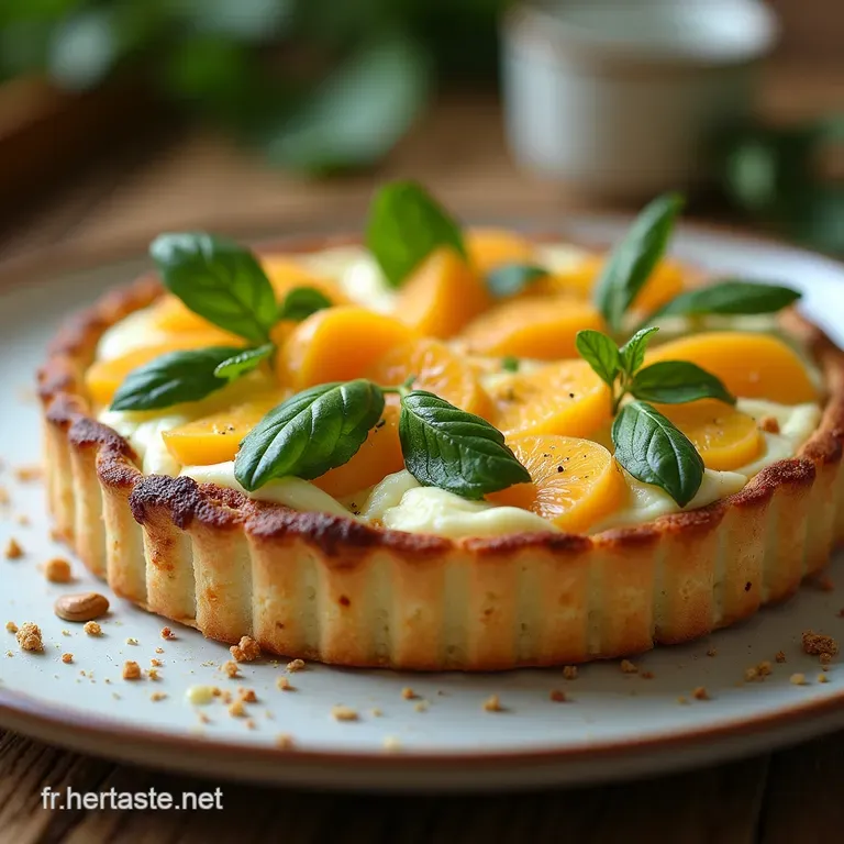 La Belle Verte Tarte Rustique aux Blettes Fra&icirc;ches Ricotta Cr&eacute;meuse et Zestes dAgrumes