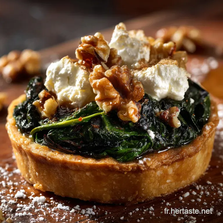 La Tarte des Paysans &Eacute;pinards Fondants Ch&egrave;vre et Noix Grill&eacute;es